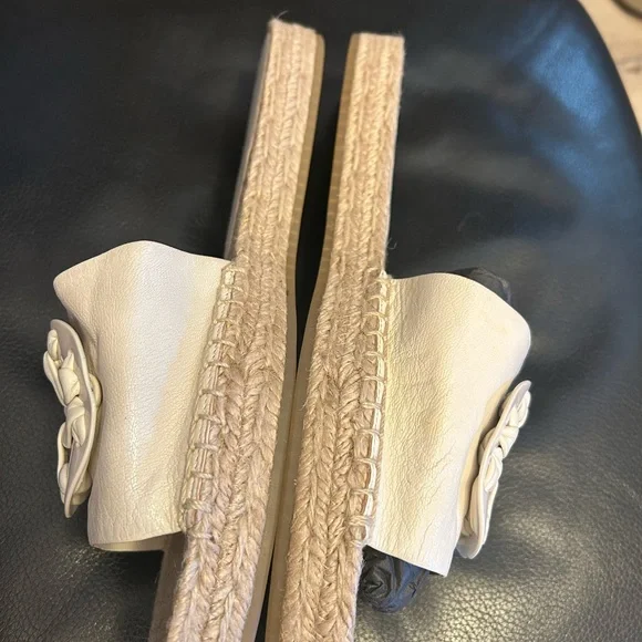 Tory Burch woven T espadrille Slides size11 - Picture 4 of 8